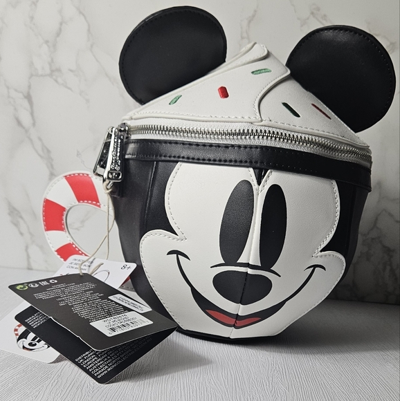 Loungefly Mickey Mouse Cocoa Cup Shaped Crossbody - Picture 1 of 5